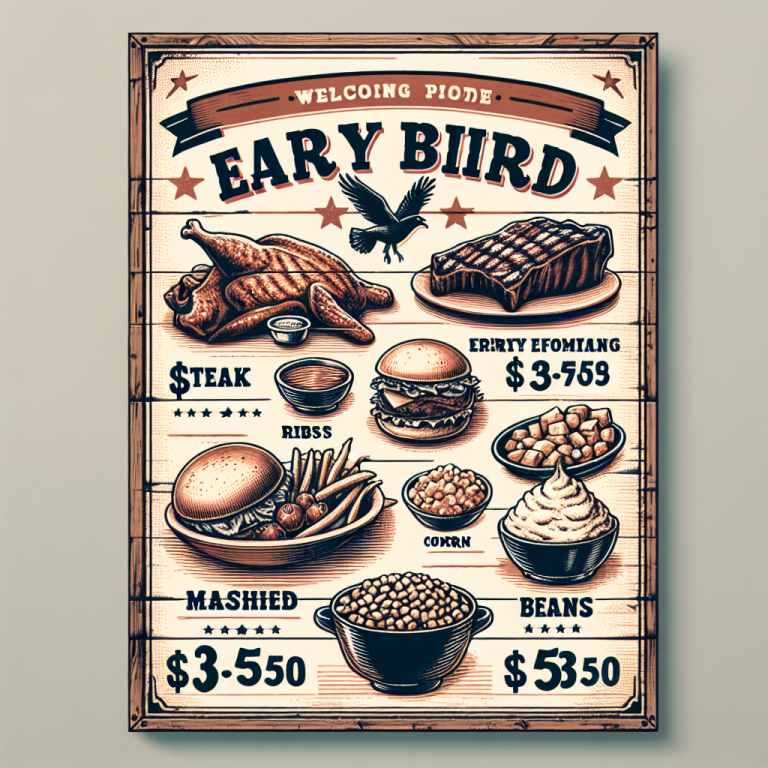 Texas Roadhouse Early Bird Menu With Prices