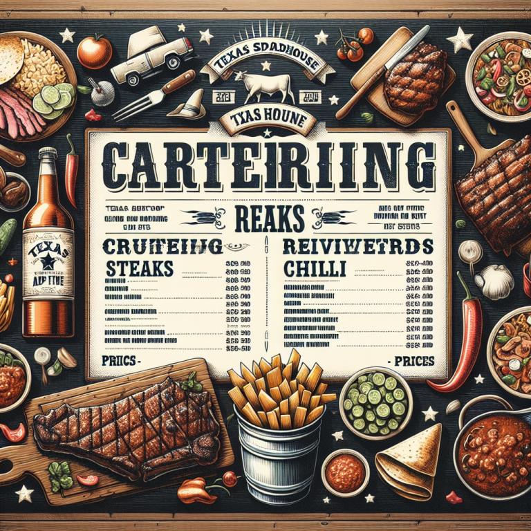 Texas Roadhouse Catering Menu With Prices