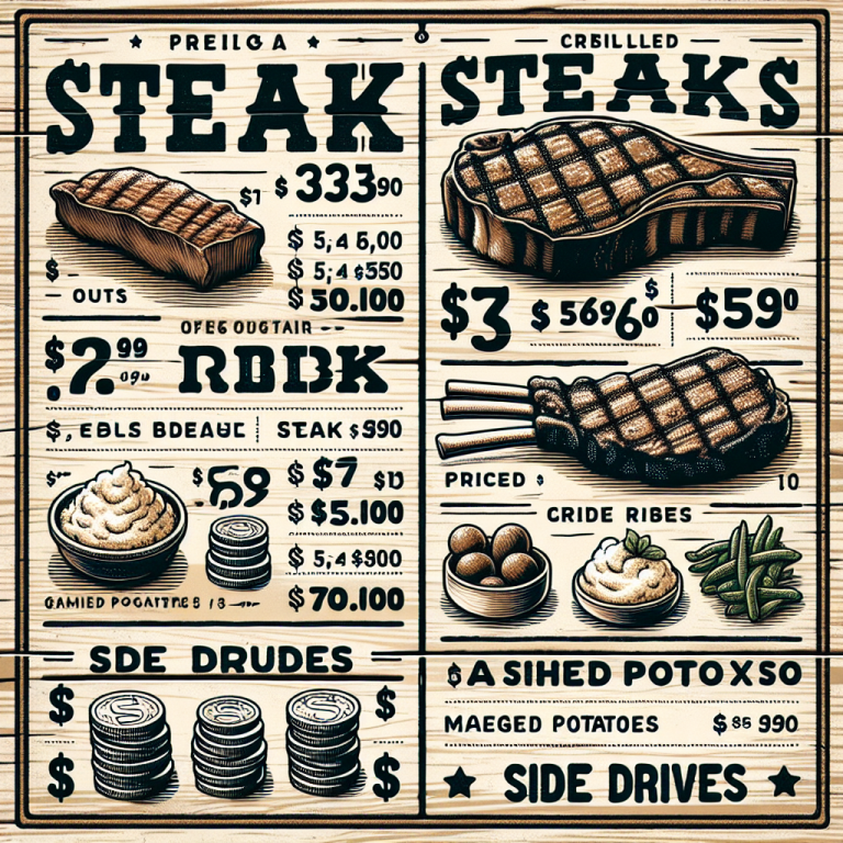 Menu Of Texas Roadhouse With Prices