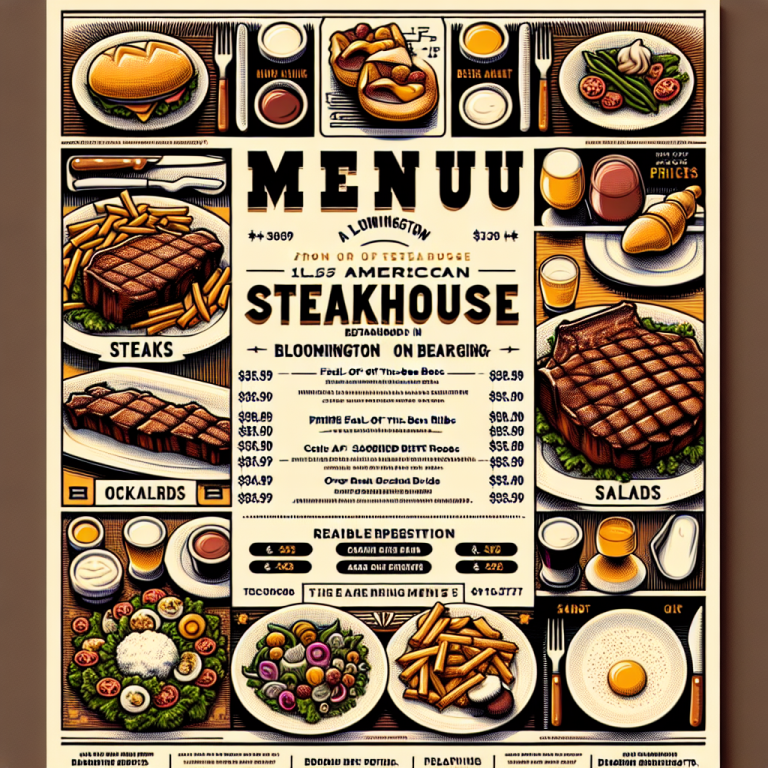 Texas Roadhouse Bloomington Menu With Prices