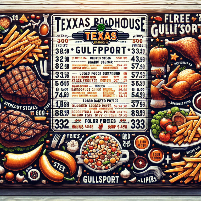 Texas Roadhouse Gulfport Menu With Prices