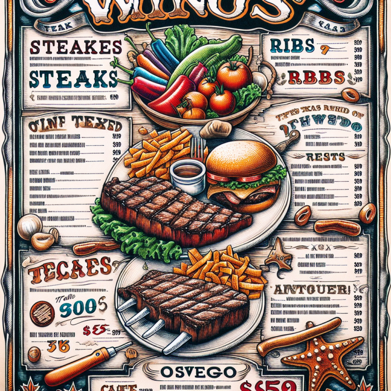 Texas Roadhouse Oswego Menu With Prices