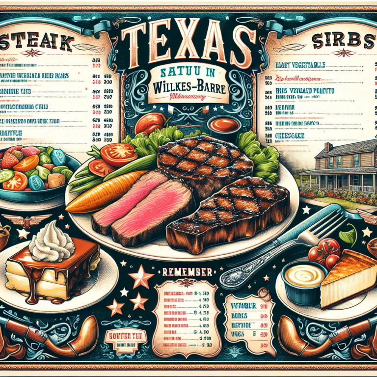 Texas Roadhouse Wilkes-Barre Menu With Prices