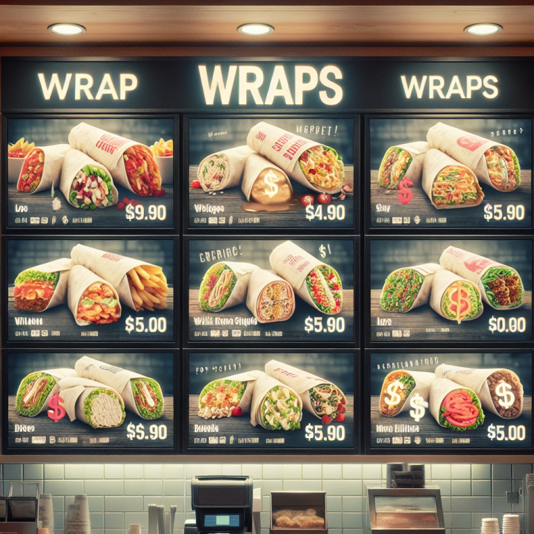 Burger King Wrap Menu With Prices