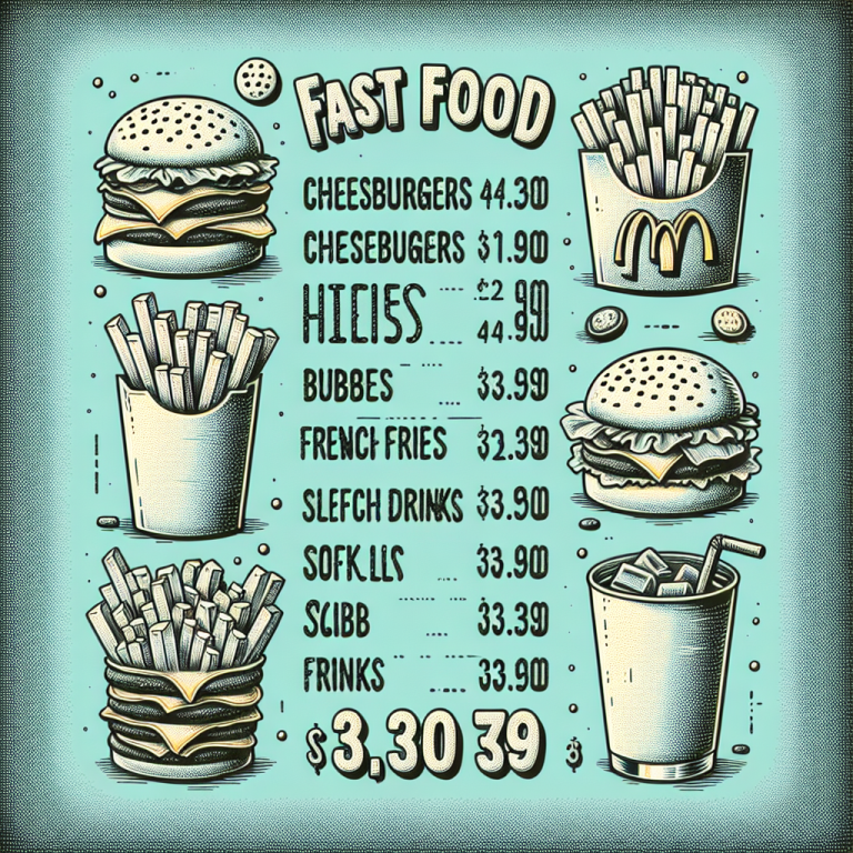 Menu At Burger King With Prices