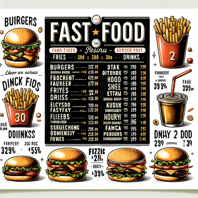 Menu Of Burger King With Price