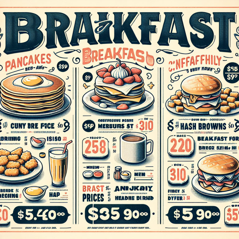 Burger King Breakfast Menu Prices With Prices