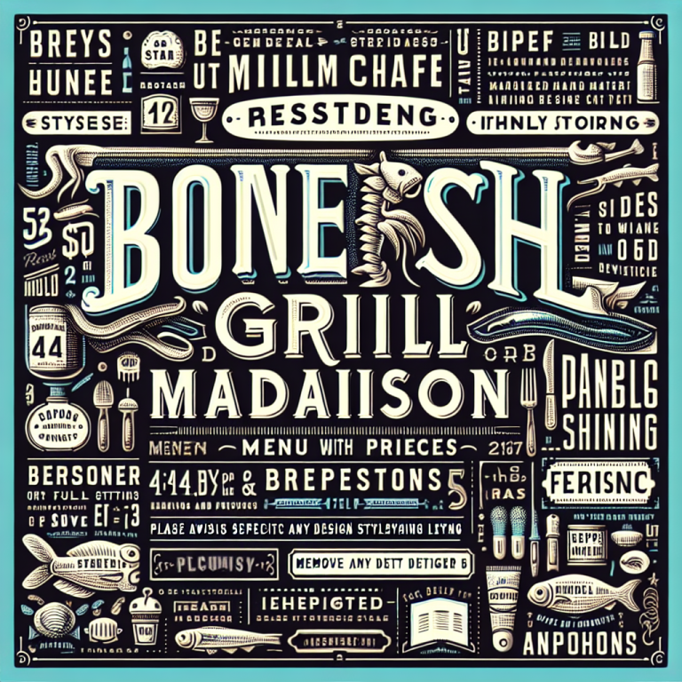 Bonefish Grill Madison Menu With Prices