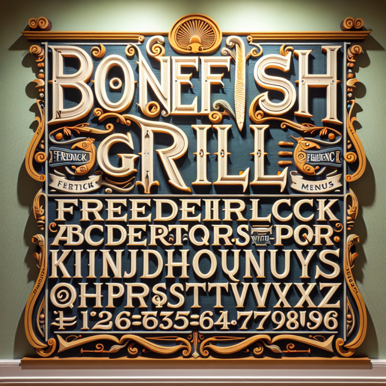 Bonefish Grill Frederick Menu With Prices. First Letter Capital Of Every Word. Do Not Use Full Stop. *Note: Do Not Need  Change  into Html H3 Tag And  into Html H4 Tag