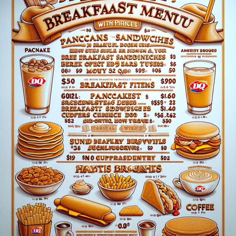 Dairy Queen Breakfast Menu With Prices