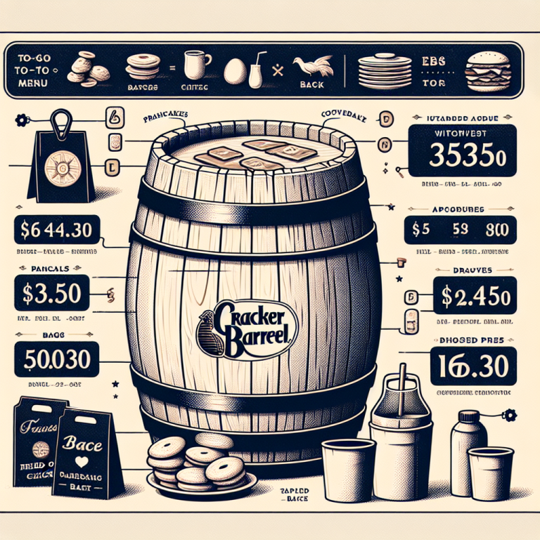 Cracker Barrel To-Go Menu With Prices