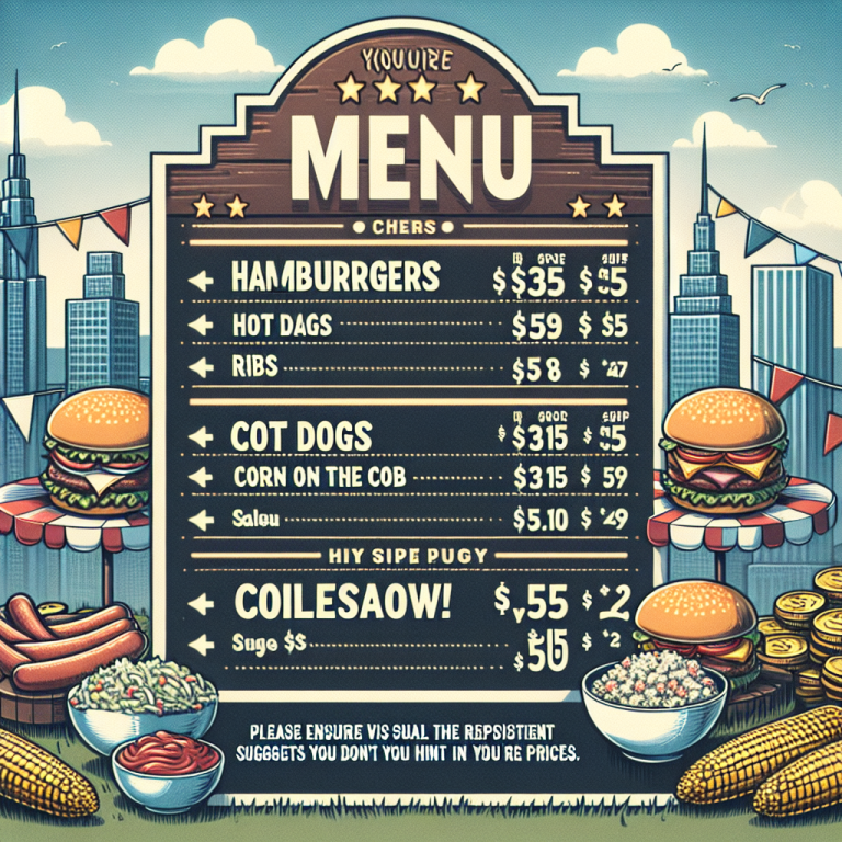 City Barbeque Menu With Prices