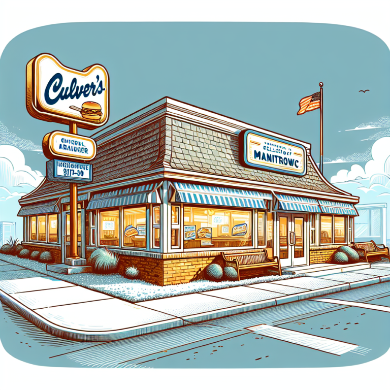 Culverʼs Manitowoc Menu With Prices