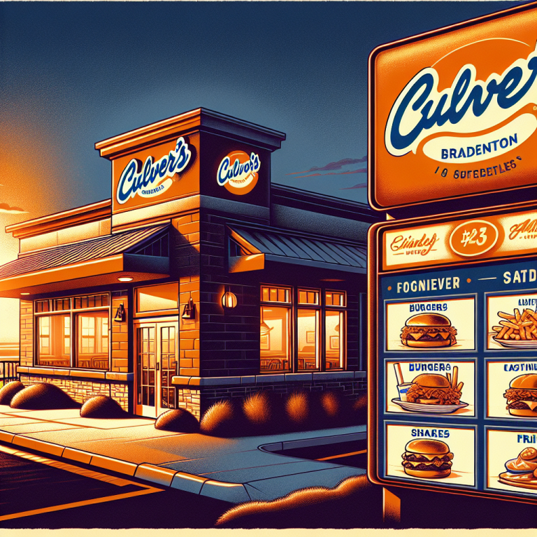 Culverʼs Bradenton Menu With Prices