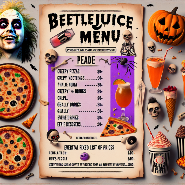 Dominoʼs Beetlejuice Menu With Prices