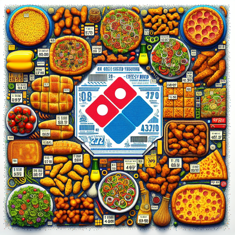 Dominoʼs Sides Menu With Prices