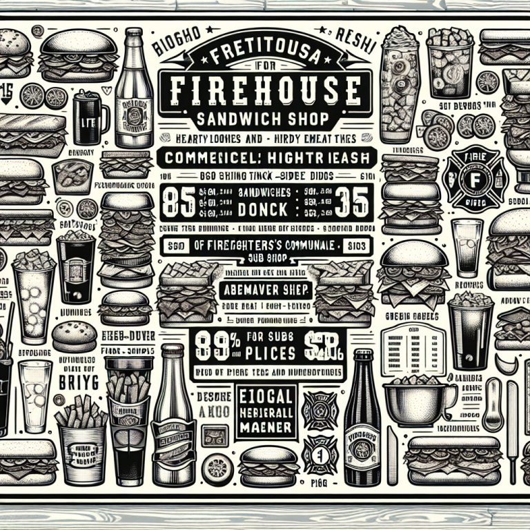 Firehouse Subs Full Menu With Prices