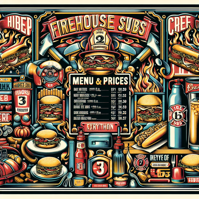 Firehouse Subs Menu With Prices