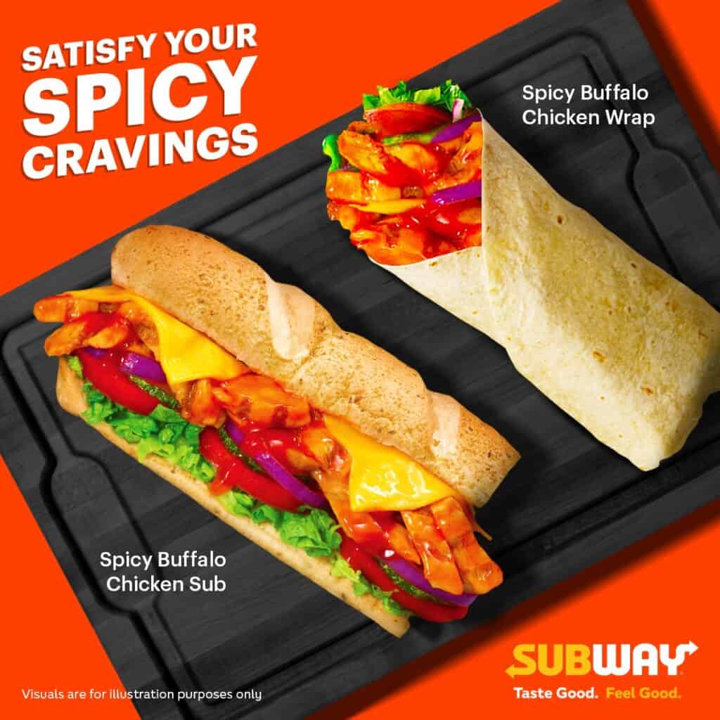 subway food menu