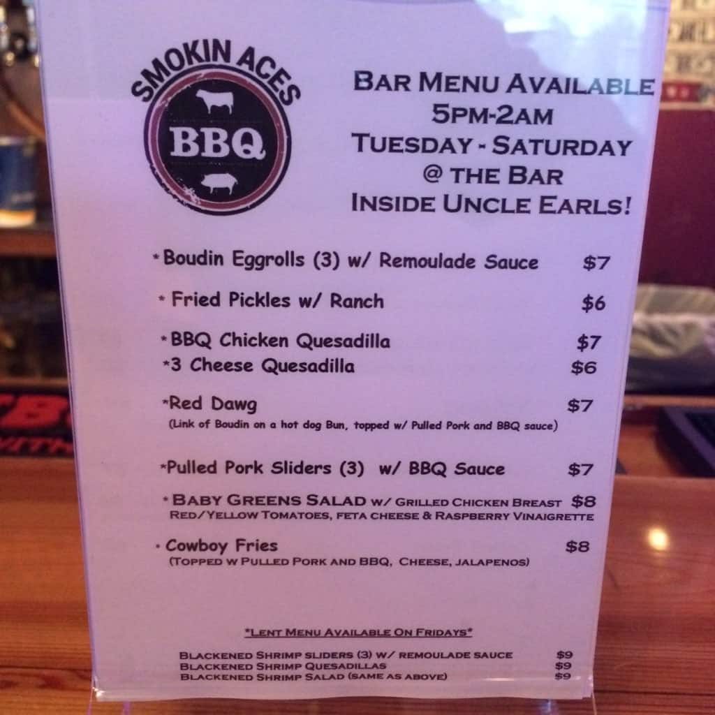 applebee's bar menu with prices