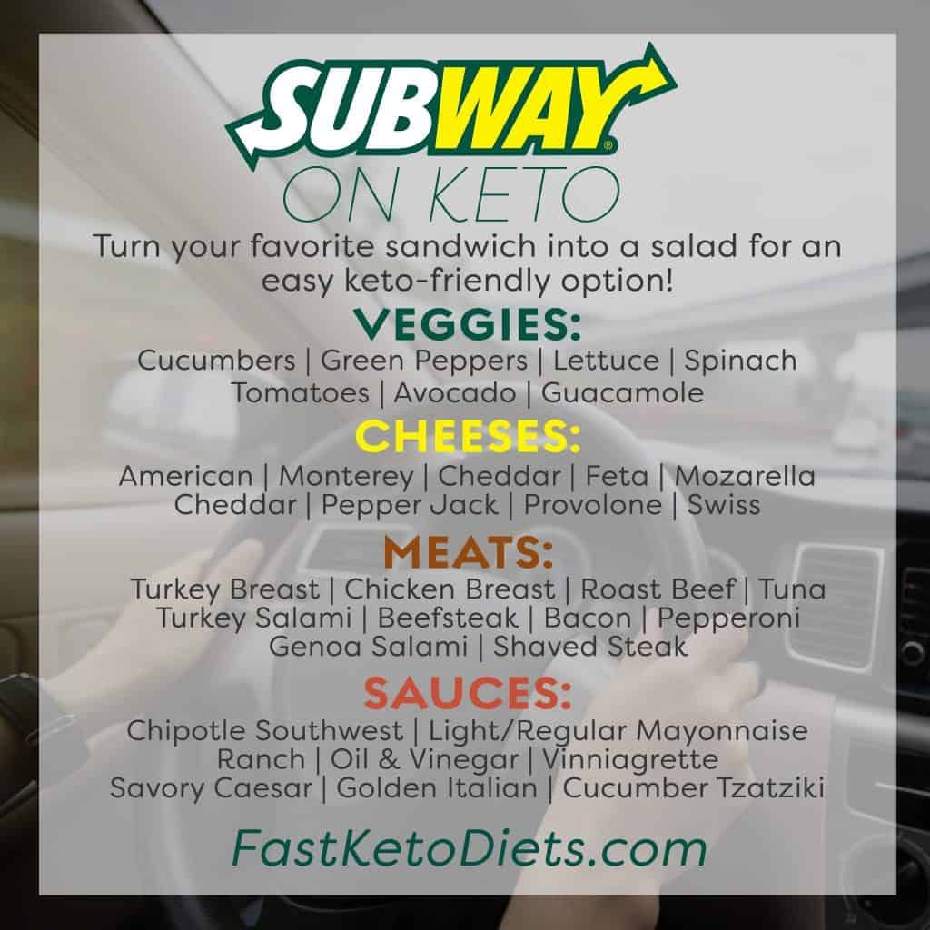 subway calorie menu