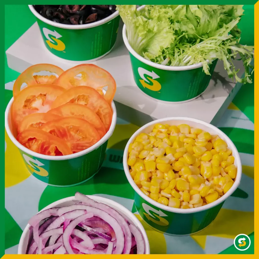 subway salad menu