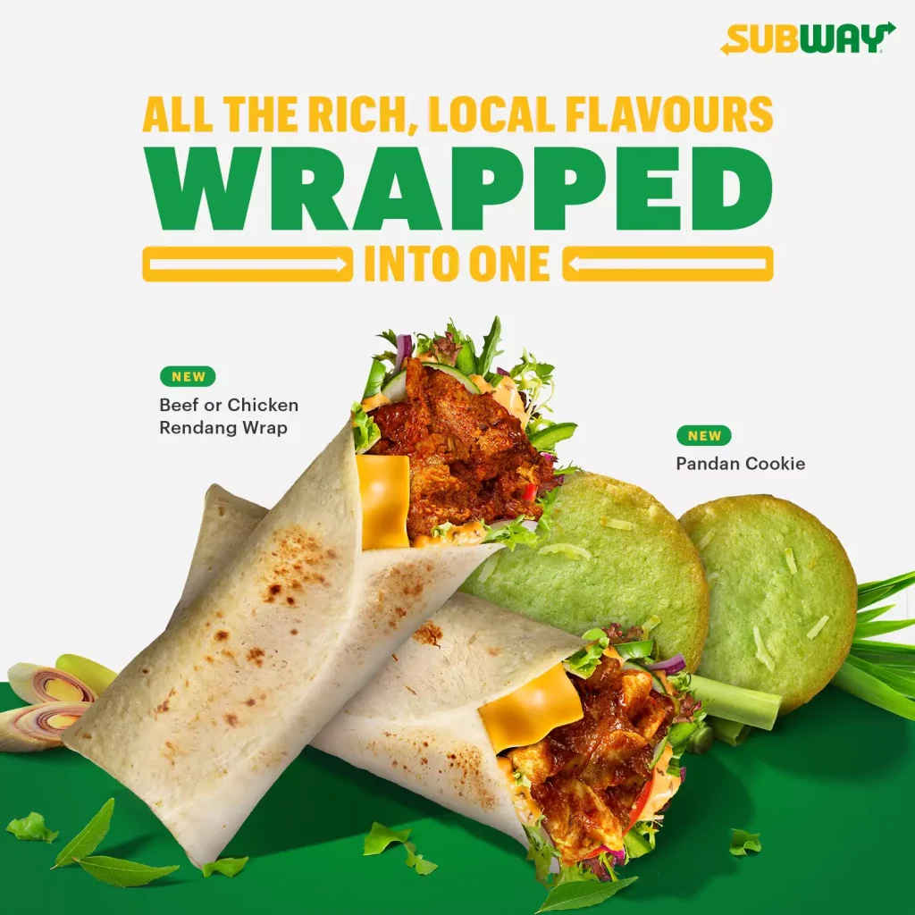 subway wraps menu