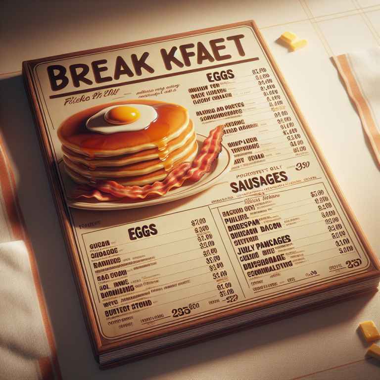 IHOP Menu With Prices Breakfast