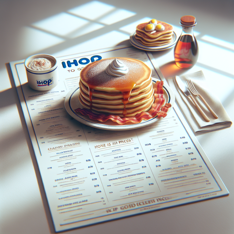 IHOP To Go Menu With Prices