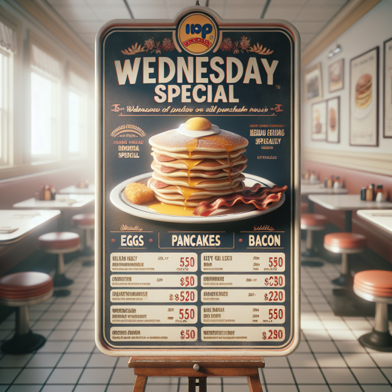 IHOP Wednesday Special Menu With Prices