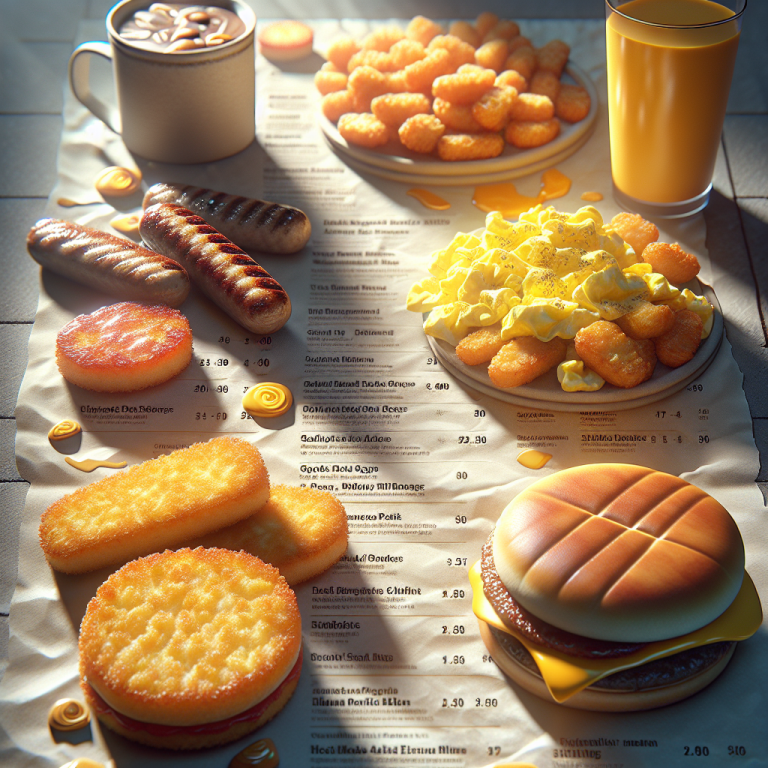 Breakfast Menu At McDonaldʼs With Prices