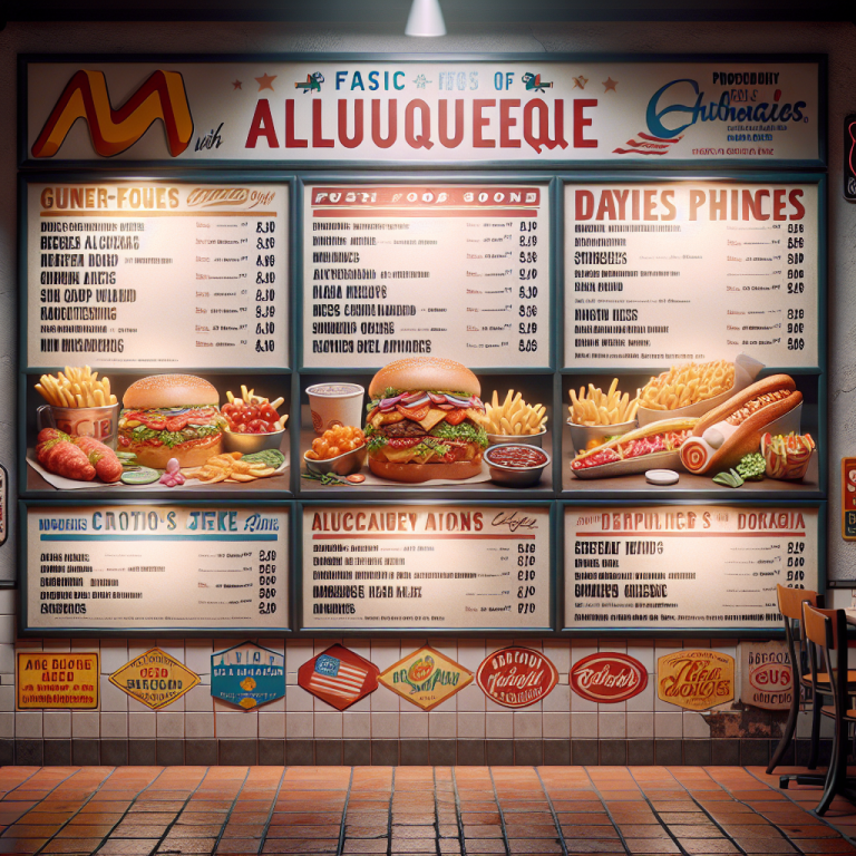 McDonaldʼs Albuquerque Menu With Prices