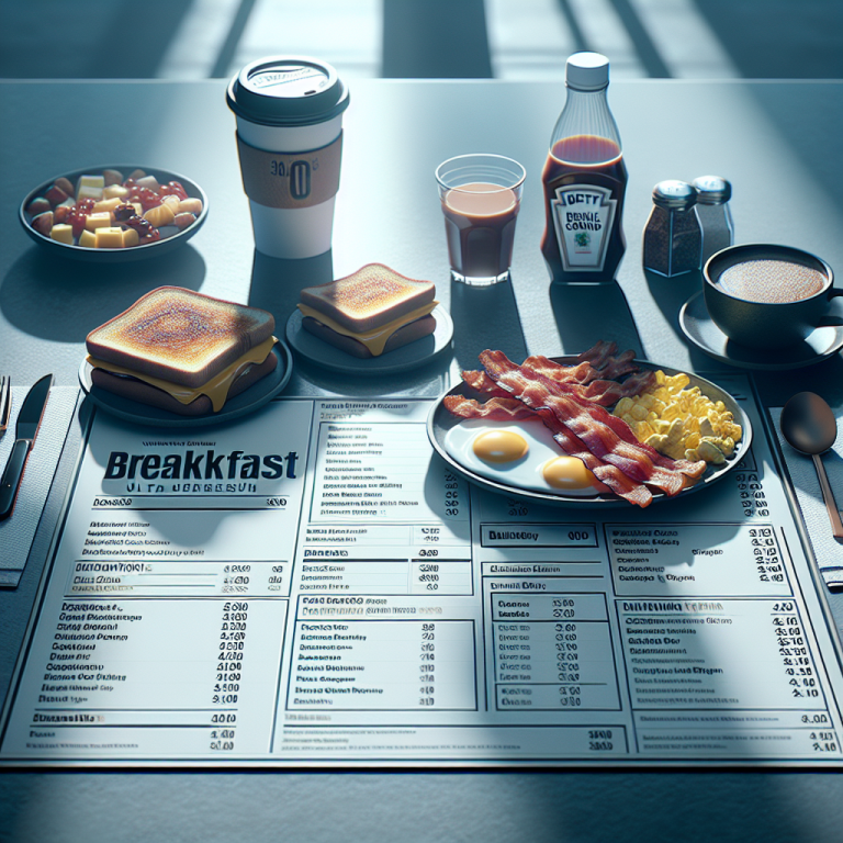 McDonaldʼs Breakfast Menu Calories With Prices