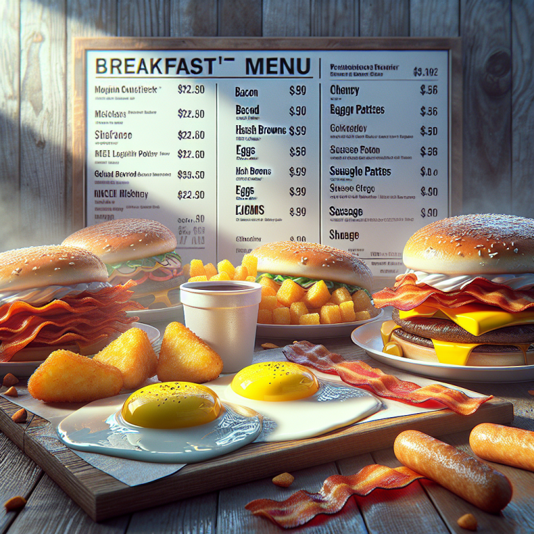 McDonaldʼs Breakfast Menu Prices With Prices