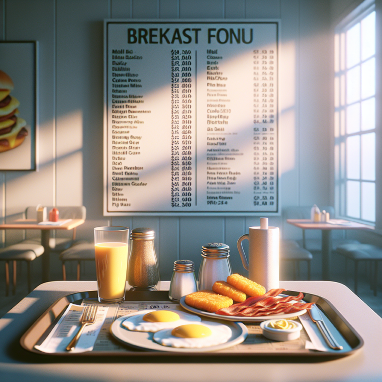 McDonaldʼs Breakfast Menu With Prices