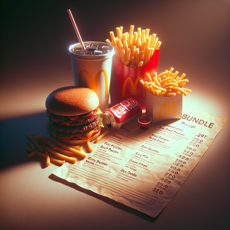 McDonaldʼs Bundle Menu With Prices