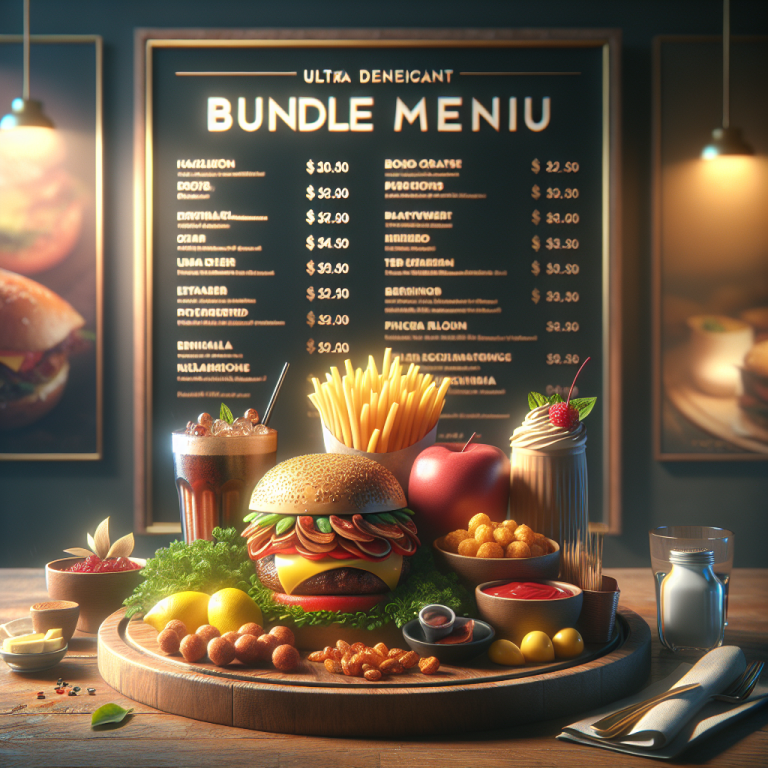 McDonaldʼs Bundles Menu With Prices