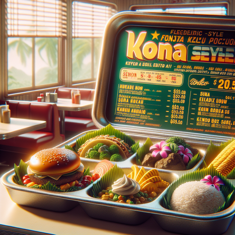 McDonaldʼs Kona Menu With Prices