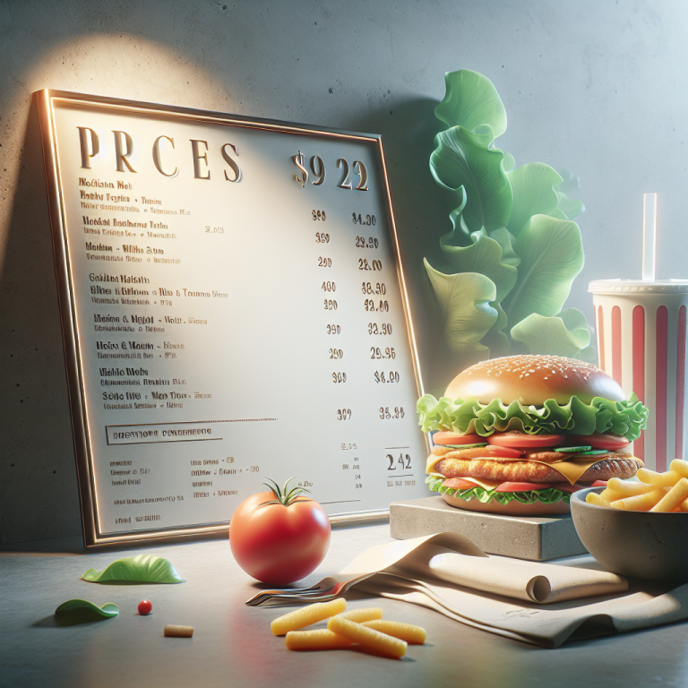 McDonaldʼs Menu In Usa With Price