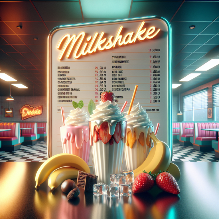 McDonaldʼS Milkshake Menu With Prices