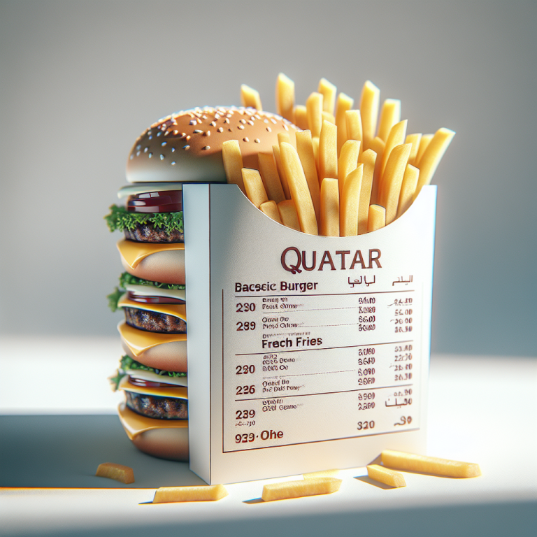 McDonaldʼs Qatar Menu With Prices