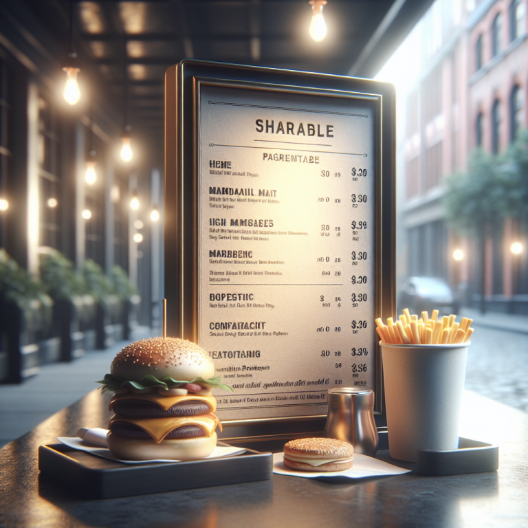 McDonaldʼs Shareables Menu With Prices