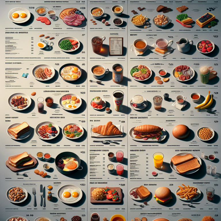 Items Wendy’s Breakfast Menu