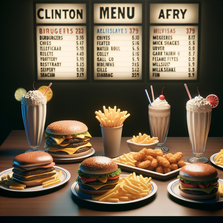 Wendyʼs Clinton Menu