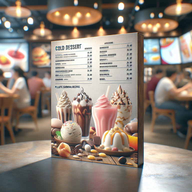 Wendyʼs Frosty Price Menu