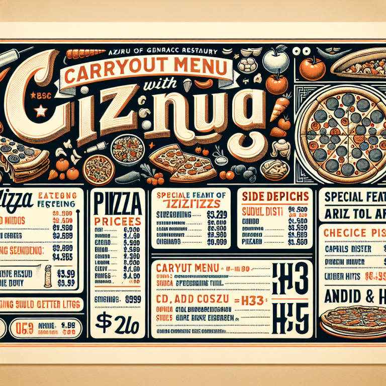 Pizza Hut Carryout Menu With Prices