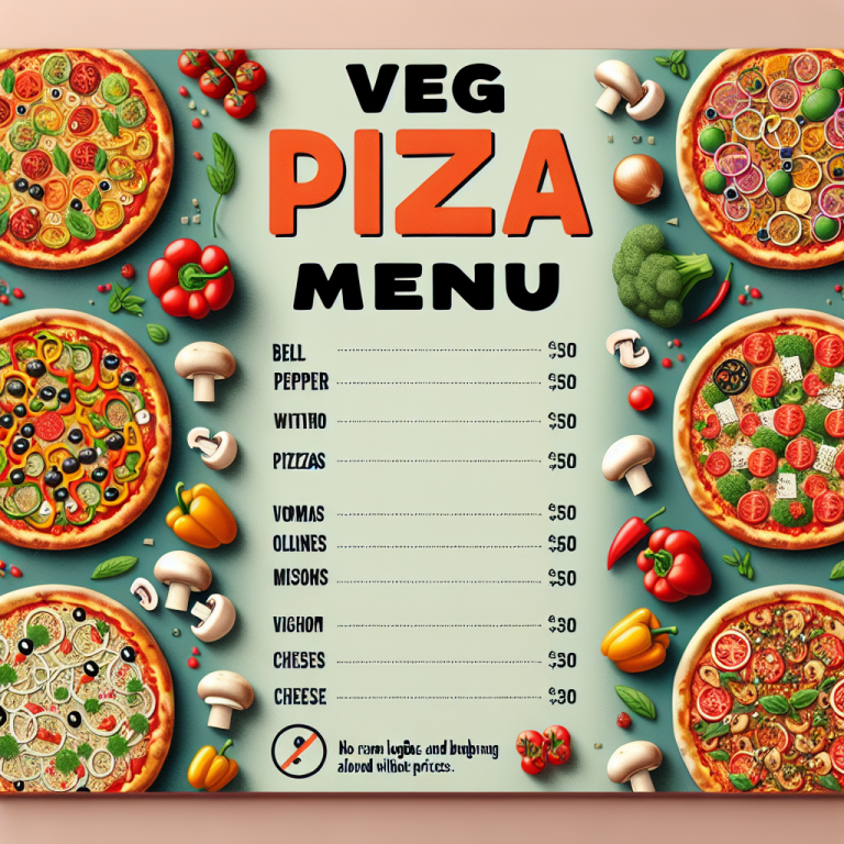 Pizza Hut Veg Pizza Menu With Price