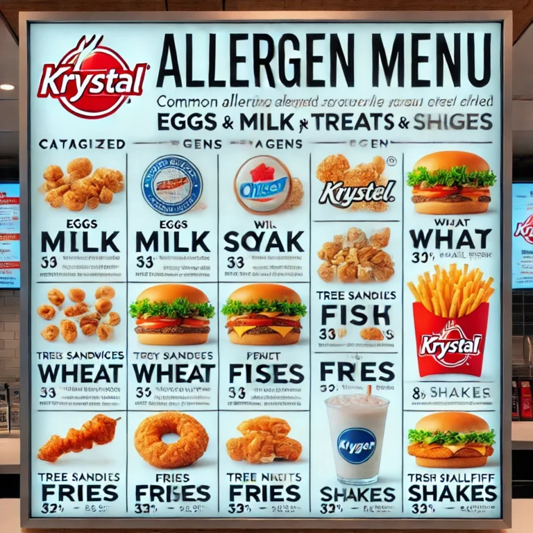 Discover the Ultimate Krystal Allergen Menu menu & Unbeatable Krystal Allergen Menu prices – A Complete Dining Experience