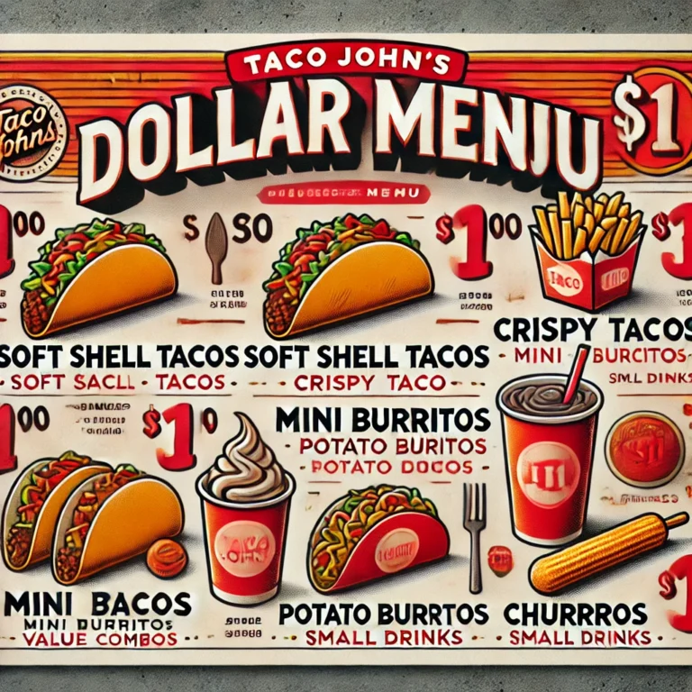 Discover Taco John’s Dollar Menu menu, Taco John’s Dollar Menu prices, and Taco John’s Dollar Menu operating hours – A Comprehensive Guide to Affordable Dining Excellence