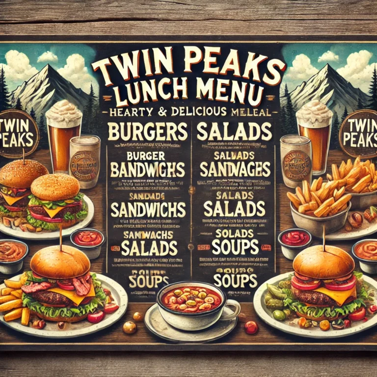 Discover the Ultimate twin peaks lunch menu Experience with Exceptional twin peaks lunch menu menu & Competitive twin peaks lunch menu prices